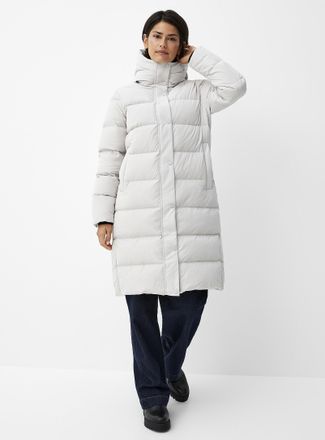 Contemporaine Womens 3/4-length recycled nylon puffer jacket