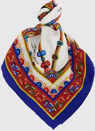 Dolce & Gabbana Foulard in seta con stampa Carretto Siciliano