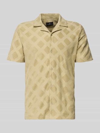 Fynch-Hatton Fynch-Hatton Slim Fit Poloshirt mit Strukturmuster in Hellgruen, Gr&ouml;&szlig;e XXL