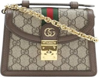 Gucci Pre-owned Mini Bags, female, Multicolor, Size: ONE SIZE Pre-owned Sherry Line Shoulder Bag