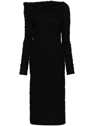 Givenchy Off-shoulder maxi-jurk - Zwart