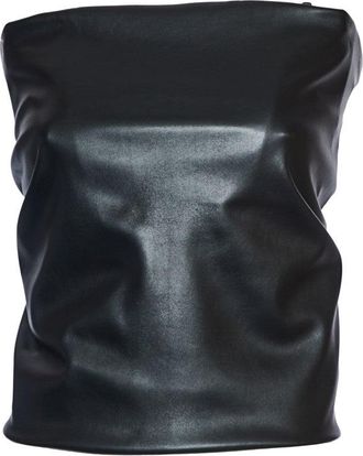 Sportmax Straight Neckline Draped Top With Double-Slider Zip