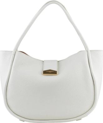 Pourchet Liane Crossbody Bag - Dames - Schoudertassen - Wit - ONE Size - Leer - Tassen