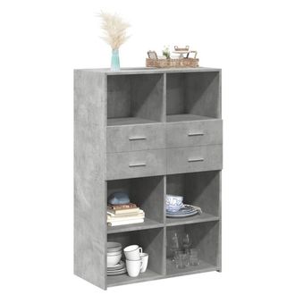 Berkfield Home Highboard Concrete Grey 80x42.5x124 cm Engineered Wood