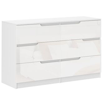 HOMCOM C&oacute;moda 120x40x75 cm blanco