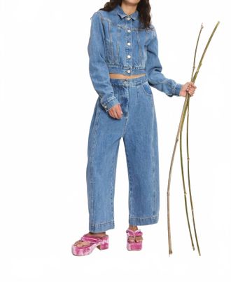 Alemais Stephi Cocoon Leg Jean In Light Indigo
