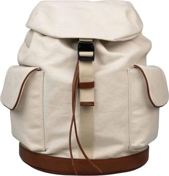 Kiton Tassen, Heren, Beige, ONE Size, Katoen, Uba 0100N012220-1 Katoenen Rugzak