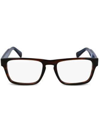 Paul Smith rectangle-frame glasses - Brown