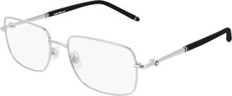 Montblanc Mens Black Square Eyeglass Frames MB0072O 002