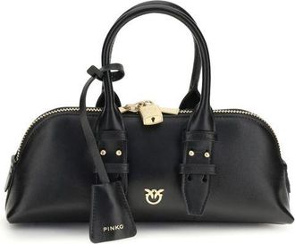 Pinko Black Calf Leather Bos Taurus Shoulder Womens Bag