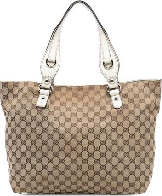 Gucci Pre-owned Gucci Medium GG Canvas Icon Bit Tote 7JDTD9OOR4R6SPPB