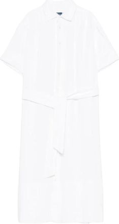 Polo Ralph Lauren Abito chemisier in lino con cintura - - Dresses - Donna - Bianco - L