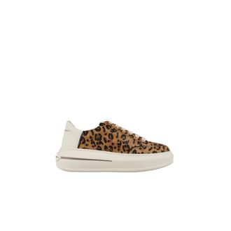 Alexander Smith Sneakers, female, Multicolor, 4 UK, Lancaster Donna in leopard print and white leather heel