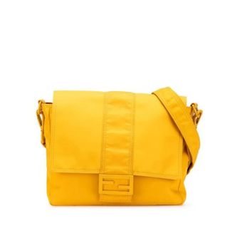 Fendi Pre-owned Cross Body Bags, female, Yellow, Size: ONE SIZE Pre-owned Vintage Cross Body Bag