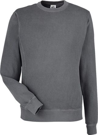 J. America Pigment-Dyed Fleece Crewneck Sweatshirt
