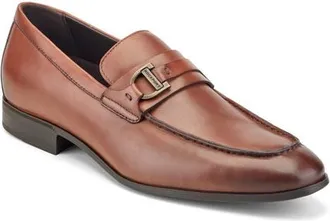 Rockport Carlo Leather Loafer in Dark Natural at Nordstrom, Size 11.5