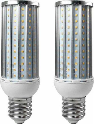 OEM Paquete De 2 Bombillas Led E40 De 50 W, Aleaci&oacute;n De Aluminio, Luz Blanca Fr&iacute;a, 192x2835 Smd, Ca 110/220 V