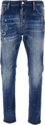 Dsquared2 Cool Guy Jeans - Heren - Slim Fit Jeans - Blauw - XL - Denim - Jeans