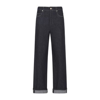 Max Mara Blue Straight-leg Jeans