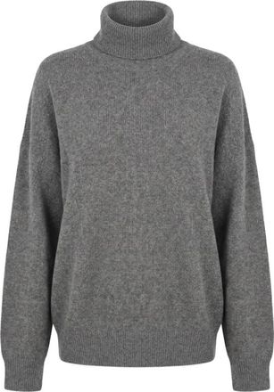 Brunello Cucinelli Roll Neck Kasjmieren Trui - Dames - Cashmere truien - Grijs - XS - Kasjmier - Truien & Vesten
