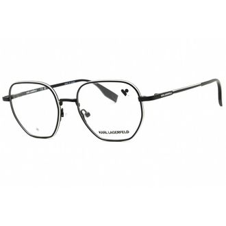 Karl Lagerfeld Unisex Black Round Eyeglass Frames KL351