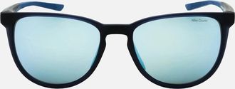 Nike Mens Nike Cool Down Blue Mirror Lensed Matte Obsidian Black Sunglasses - Size: ONE size