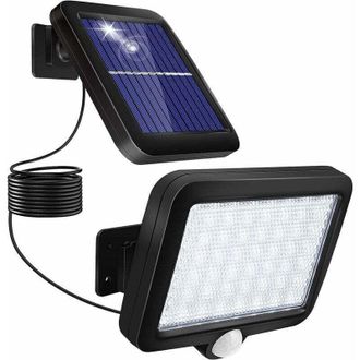 OEM L&aacute;mpara Solar Exterior Con Sensor De Movimiento, Resistente Al Agua Ip67, Iluminaci&oacute;n Con &Aacute;ngulo De 120&deg;, L&aacute;mpara Solar De Jard&iacute;n Con Cable De 5 M Par