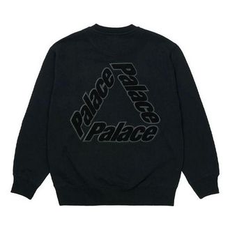 Palace Alphabet Logo Pattern Round Neck Black P20CS006