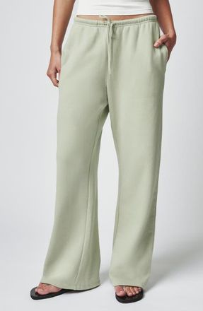 Florence By Mills Seam Detail Wide Leg Lounge Pants in Desert Sage at Nordstrom, Size Xx-Large