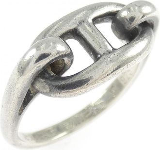 Herm&egrave;s Silver Silver 925 Band Ring (Pre-Owned)