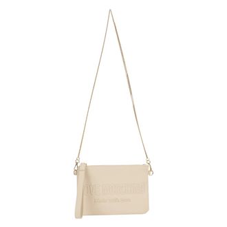 Love Moschino Bolso de Hombro con Cadena - Bags - Mujer - Beige - ONE SIZE