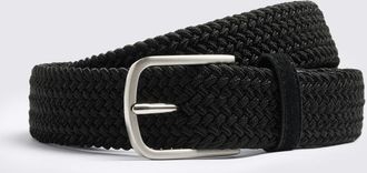 Moss Black Woven Belt