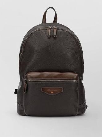 Santoni leather backpack
