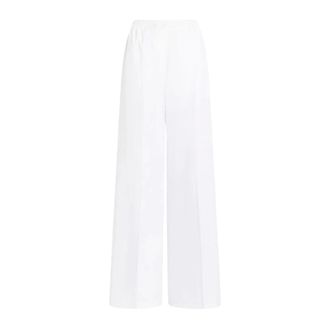 Patou Wide Trousers, female, White, Size: M Elasticated Waist Trousers