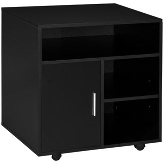 HOMCOM Soporte para impresora 60x50x65.5 cm negro