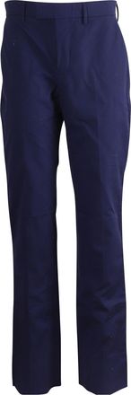 Balenciaga Balenciaga rechte broek van marineblauw katoen