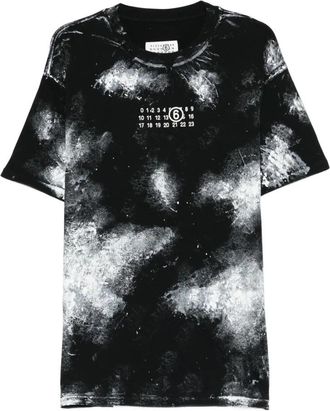 Maison Margiela T-shirt met grafische print - Heren - T-shirts - Zwart - XL - Tops