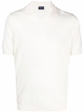 Drumohr T-shirt con colletto - Toni neutri