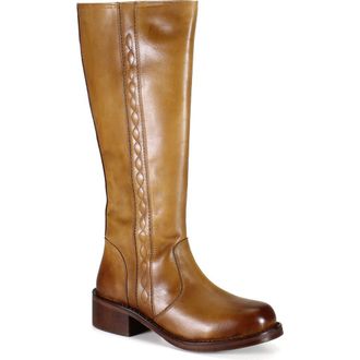 Diba FO LIAGE Leather Tall Riding Boot in Tan at Nordstrom, Size 9.5