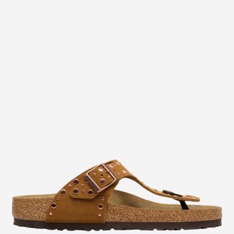 Birkenstock Sandali Birkenstock Gizeh Rivet In Pelle Scamosciata