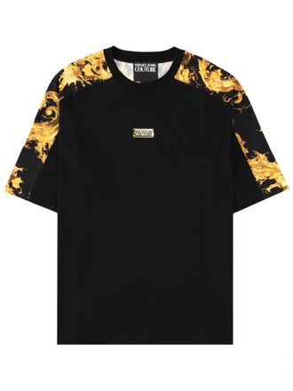 Versace Jeans Couture Black Golden Baroque Plaque T-Shirt