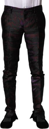 Dolce & Gabbana Mens Multicolor Polyester Patterned Pants
