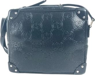 Gucci Pre-owned Pochette Schoudertas - unisex - Vintage Schoudertas - Zwart - ONE Size - Leer - Vintage