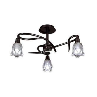 Netlighting Amel Ceiling 3 Light L1SGU10 Black Chrome