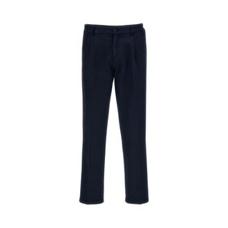 Fay Heren, Broeken, Blauw, Maat: W36 Katoen