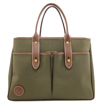 Hunting World Brown Khaki Canvas Tote Bag (Pre-Owned)