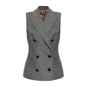 Dolce & Gabbana Dames, Jassen, Grijs, Maat: M Wol