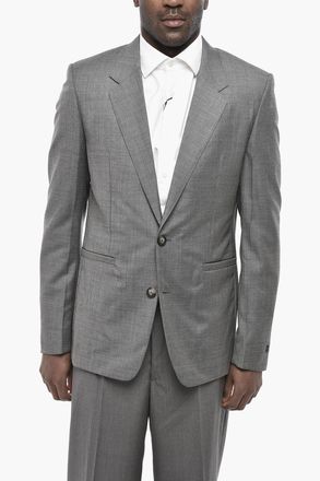 Givenchy Blazer Sfoderato Slim Fit in Lana con Tasche a Filo Givenchy