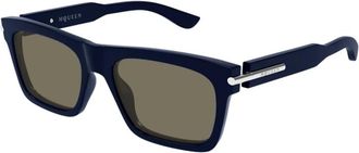 Alexander McQueen Heren, Accessoires, Blauw, Maat: 55 MM