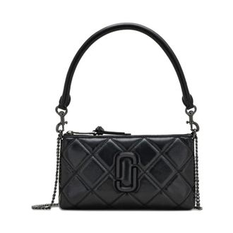 Marc Jacobs Shoulder Bags, female, Black, ONE SIZE, The Quilted Snapshot Convertible Shoulder Bag